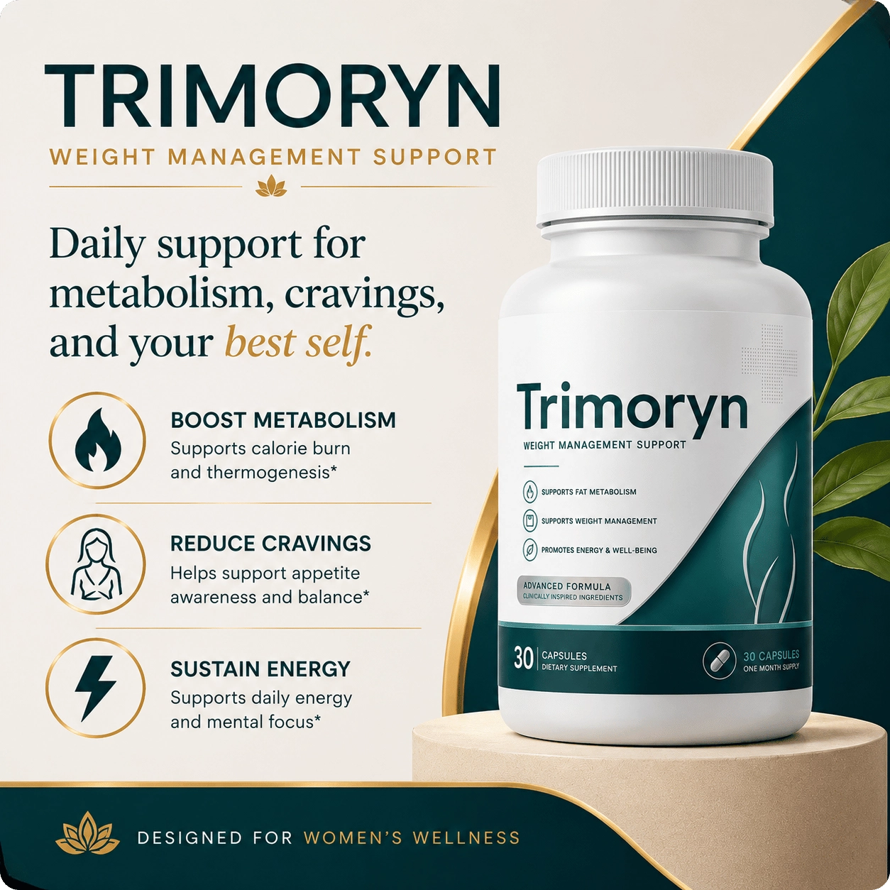 Trimoryn Natural Hormone Support Supplement